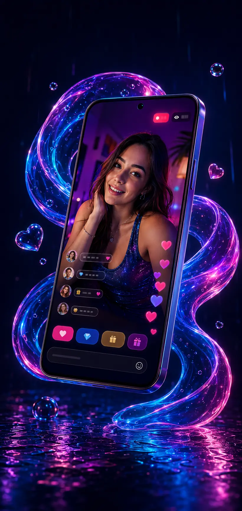 Creator streaming on Rain Live